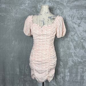 ASTR The Label Ruched Mini Dress XS Floral